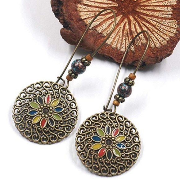 C.C. Boutique Jewelry - NWT Intricate Delicate Beaded Dangle Earrings